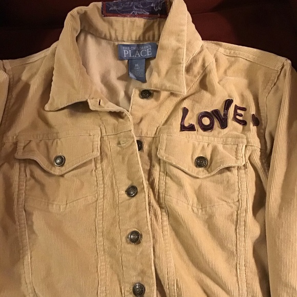 THE CHILDREN’S PLACE CORDUROY BUTTON JACKET SZ 14 - Picture 7 of 9